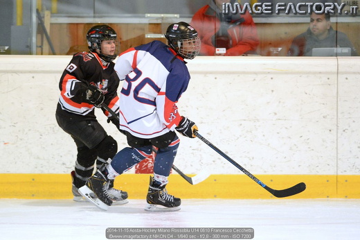 2014-11-15 Aosta-Hockey Milano Rossoblu U14 0610 Francesco Cecchetto